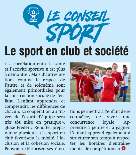 Le sport en club et société